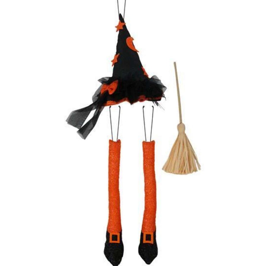 Craig Bachman Door Decor | Witch Hat, Legs, And Broom Decor Kit