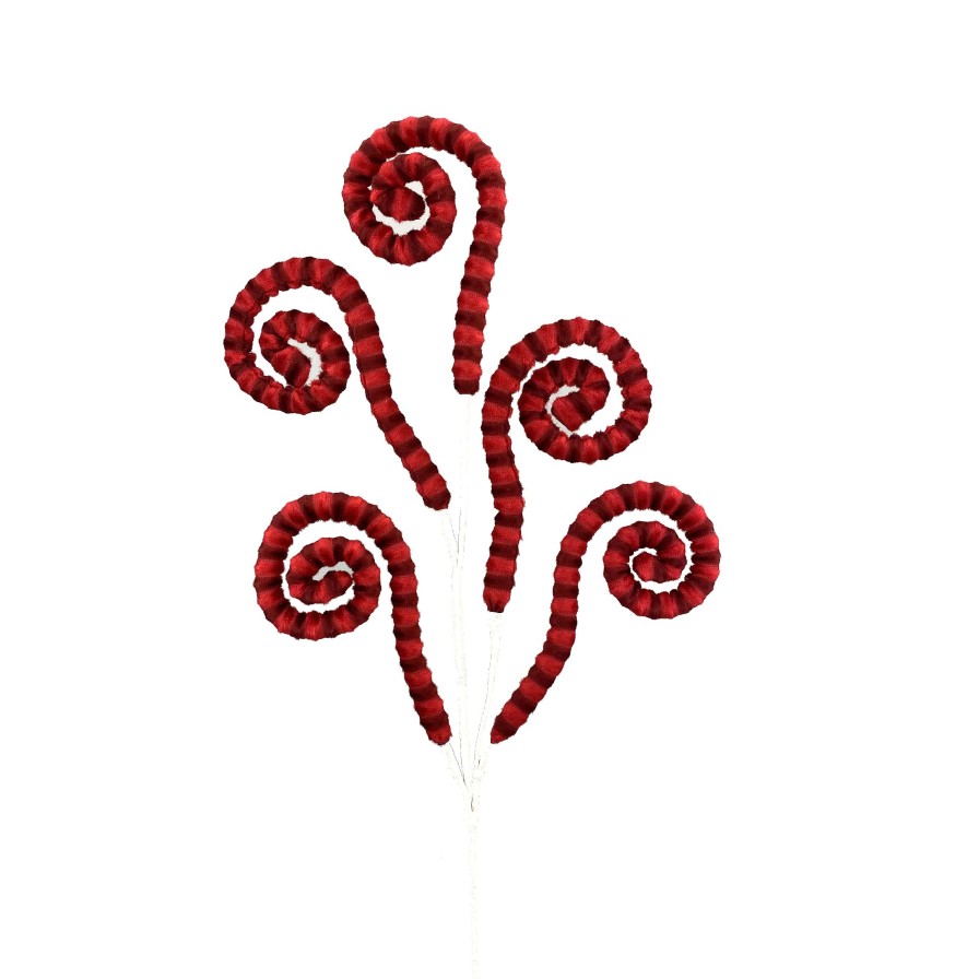 Liberty Floral Sprays | Fabric Stripe Spiral Curly Spray