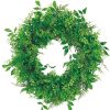 Liberty Floral Door Decor | Mixed Greens Wreath