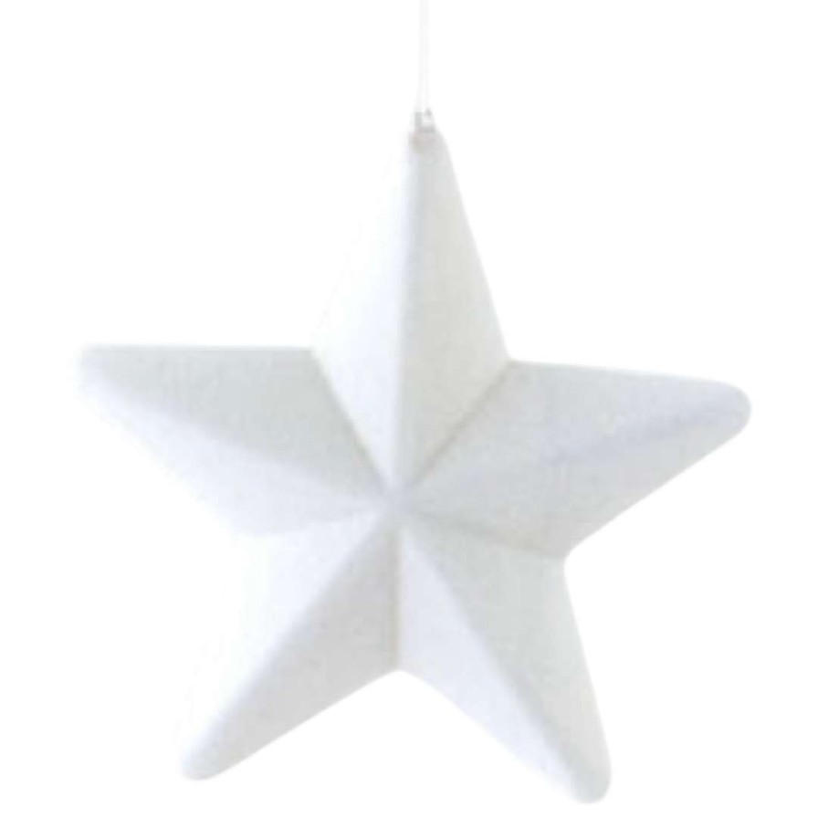 180 Degrees Focal Points | Flocked Hanging Stars, Medium