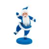 180 Degrees Focal Points | Flocked Dancing Santa On Base