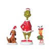 Department 56 Table Decor | Grinch, Max, & Cindy-Lou Who, Dept. 56 Village