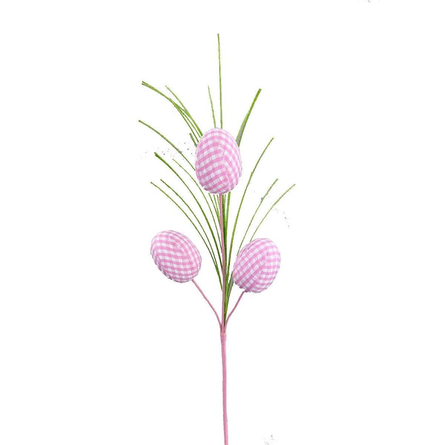 Liberty Floral Picks | Pink Gingham Egg Pick