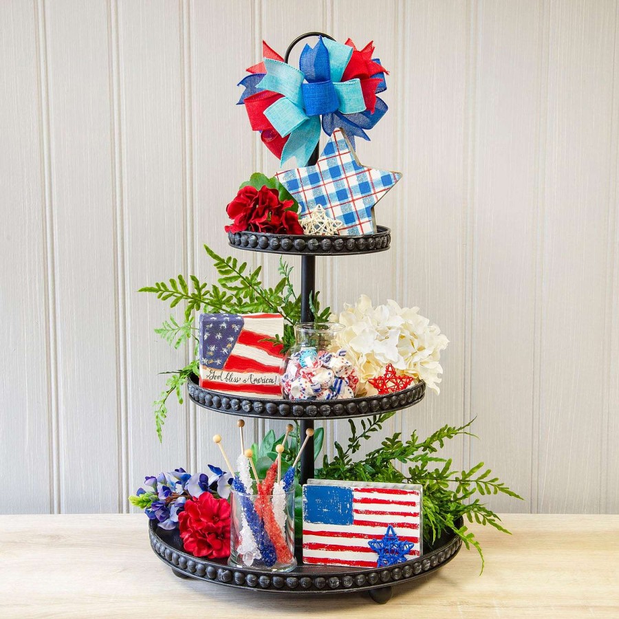 The Round Top Collection Table Decor | Two-Sided Star Tier Sitter