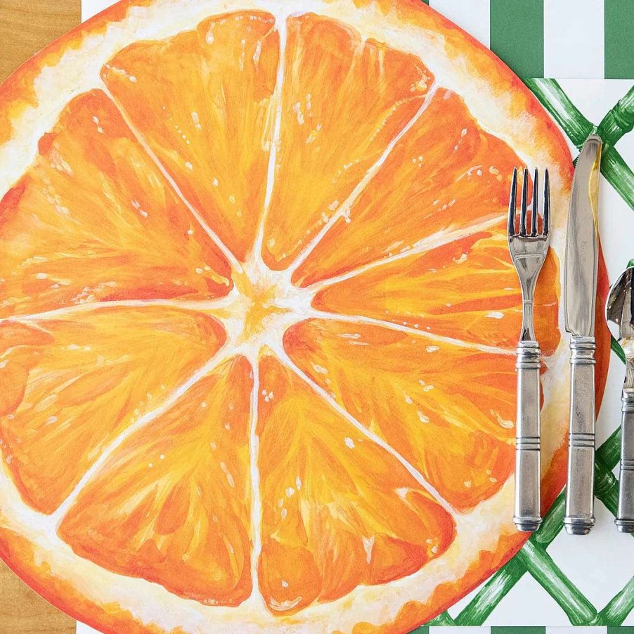 Hester & Cook Spring | Die Cut Orange Slice Placemat Sheets