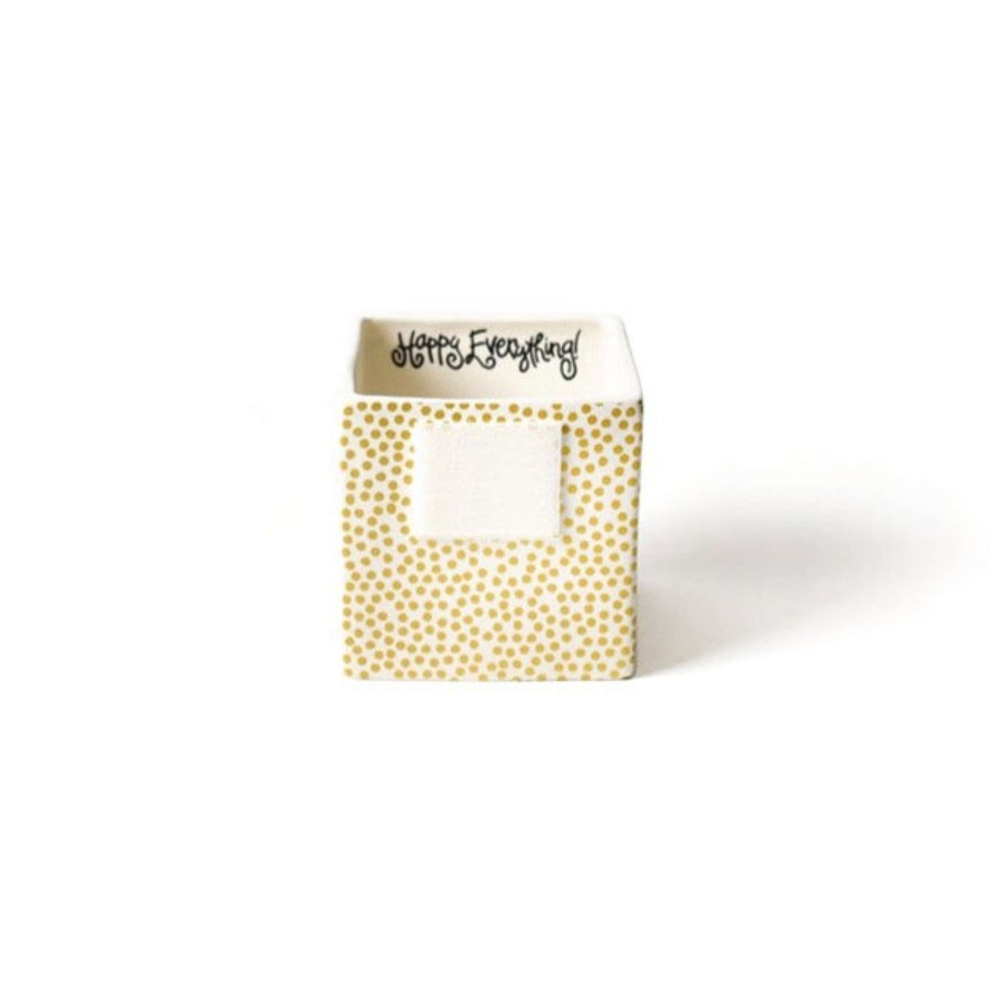 Happy Everything Diy Containers | Gold Mini Dot Small Nesting Cube By Happy Everything!