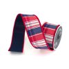 Farrisilk Ribbon | Patriotic Hampton Plaid Ribbon, 2.5" X 10Yd