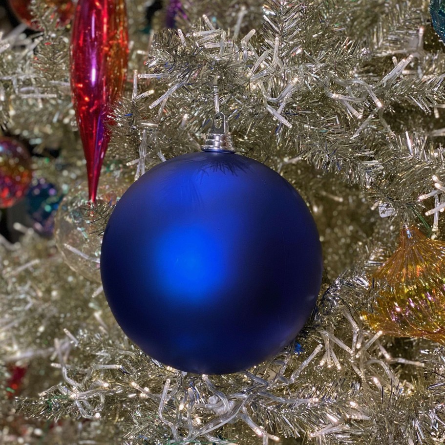 Farrisilk Ball Ornaments | Blue Matte Ball Ornament, 8"