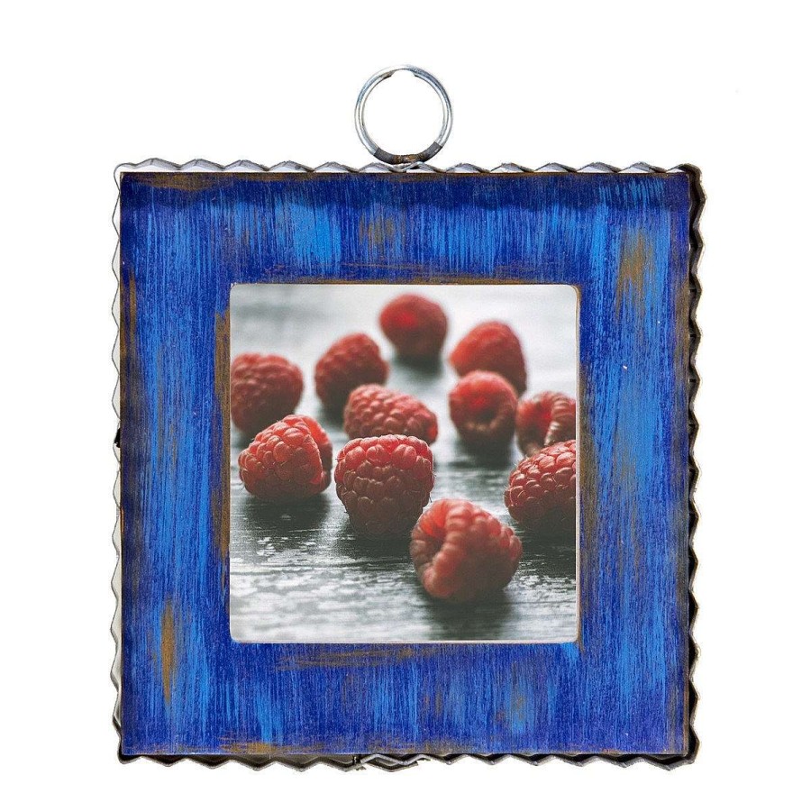 The Round Top Collection Wall Decor | Pie Crust Photo Frame, Blue Mini Gallery Art