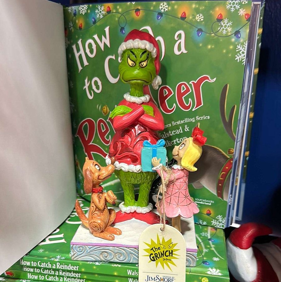 Department 56 Home Accents | Max And Cindy Giving Gift To Grinch Figurine, Dept. 56 Village