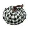 Liberty Floral Table Decor | Black And White Check Fabric Plaid Pumpkin