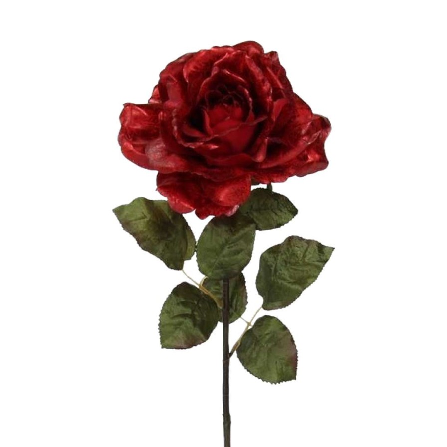 Craig Bachman Floral | Red Metallic Rose Stem